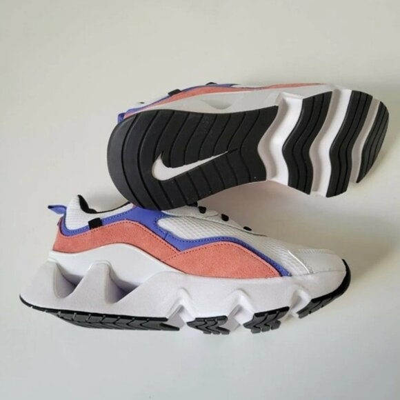 SIZE 7 WOMEN'S NIKE RYZ CU4874-104 WHITE / PINK SNEAKERS - Picture 6 of 7
